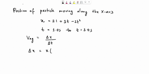 the position of a particle moving along the x axis is given by x at2 bt ...