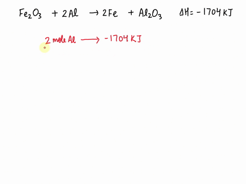 consider-the-following-thermochemical-equation-fe2o3-s-2-al-s-2-fe-s-al2o3-s-h-1704-kj-determine-the-heat-evolved-in-kj-when-168-g-al-is-consumed-in-this-reaction-show-units-98679