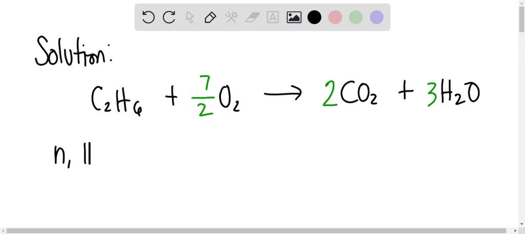 SOLVED: Read the given chemical reaction.C2H6 + O2 → CO2 + H2OHow many ...