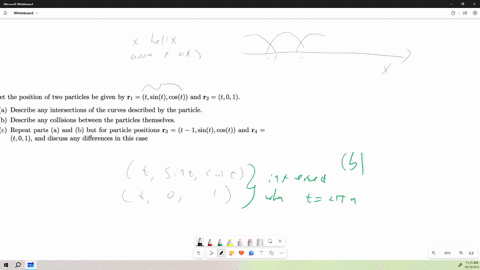 all-parts-please-let-the-position-of-two-particles-be-given-by-r1-tsintcost-and-r2-t01-a-describe-any-intersections-of-the-curves-described-by-the-particle-b-describe-any-collisions-between-9212