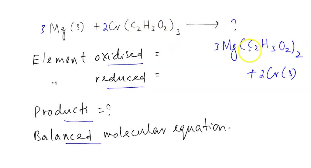 SOLVED: Write The Overall, Balanced Molecular Equation And Indicate ...