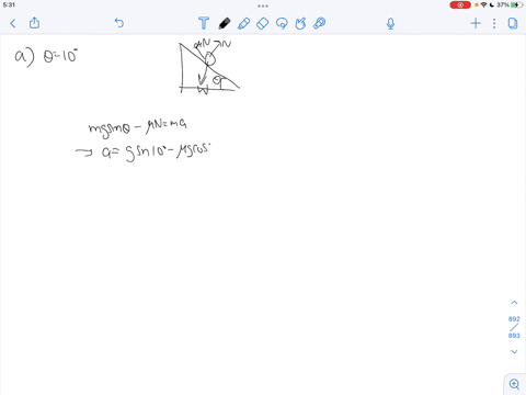 a-calculate-the-acceleration-of-a-skier-heading-down-a-100o-slope-assuming-the-coefficient-of-friction-for-waxed-wood-on-wet-snow-b-find-the-angle-of-the-slope-down-which-this-skier-could-co-10113