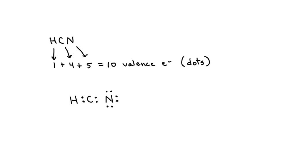 SOLVED 63) Which is a correct Lewis structure for hydrogen cyanide