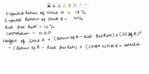 1-an-investor-can-design-a-risky-portfolio-based-on-two-stocks-a-and-b-stock-a-has-an-expected-return-of-18-and-a-standard-deviation-of-return-of-20-stock-b-has-an-expected-return-of-13-and-83687