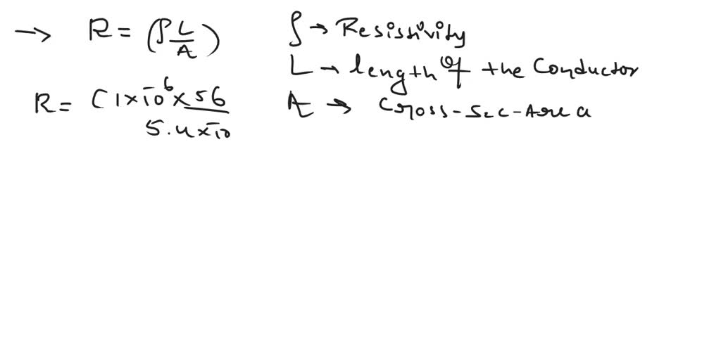 SOLVED: A metallic conductor has a resistivity of 1 x 10^6 Î©m. What is ...