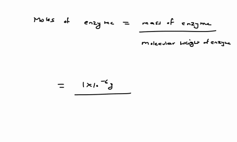 please-explain-this-problem-one-microgram-of-a-pure-enzyme-mw92000-catalyzed-a-reaction-at-a-rate-of-050-molesmin-under-optimum-conditions-calculate-the-specific-activity-of-the-enzyme-in-te-97222