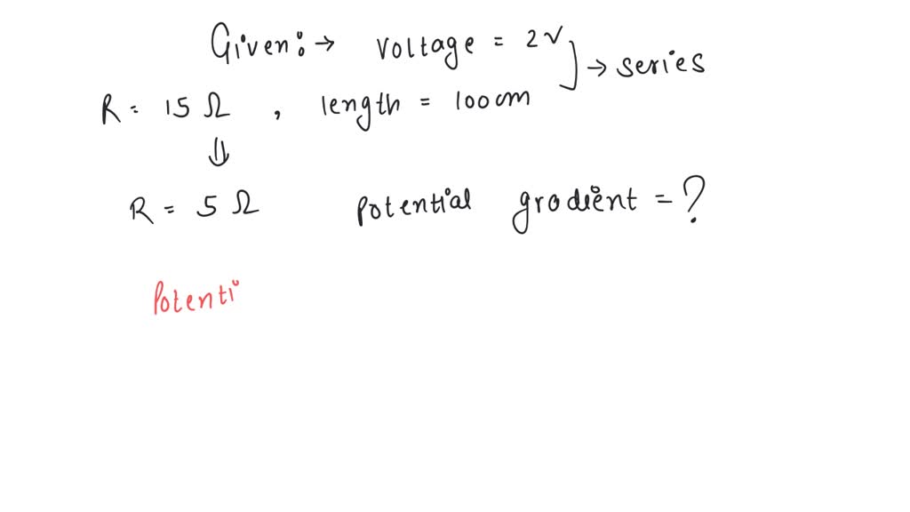 SOLVEDA 2 volt battery, a 15 ohm resistor and a potentiometer of 100