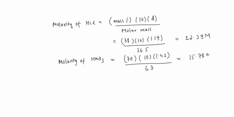 solution-is-prepared-by-adding-488-ml-concentrated-hydrochloric-acid-and-18-ml-concentrated-nitric-acid-t0-300-ml-water-more-water-added-until-the-final-volume-is-100-l-calculate-oh-and-the-57889