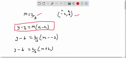 write-an-equation-for-a-line-that-has-a-slope-of-frac23-and-passes-through-the-point-26-2