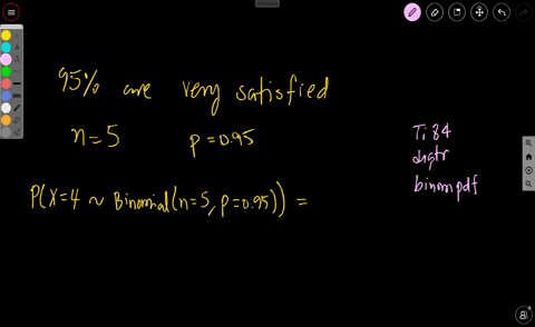 ahotel-claims-that-95-of-its-customers-are-very-satisfied-with-its-service-complete-parts-through-below-based-on-random-sample-of-five-customers-what-is-the-probability-that-exactly-four-cus-99028