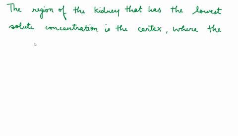 which-region-of-the-kidney-has-the-lowest-solute-concentration-under-normal-physiological-circumstan-50432