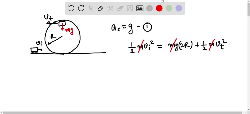 SOLVED: A loop-the-loop track is shown in the figure at right ...