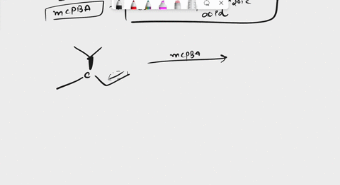 alkene-mcpba-homework-draw-the-major-organic-products-for-the-following-reaction-if-stereoisomers-form-draw-all-stereoisomers-when-drawing-stereochemistry-only-include-dashwedge-notation-at-23238
