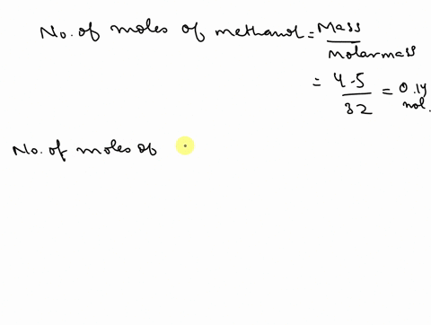 q4bi-find-the-mole-fraction-of-methanol-ch3oh-and-water-in-a-solution-prepared-by-dissolving-45-g-of-alcohol-in-40-g-of-h2omolar-mass-of-h2o-is-18gmlmole-and-molar-mass-of-ch3oh-is-32gmmole-66264