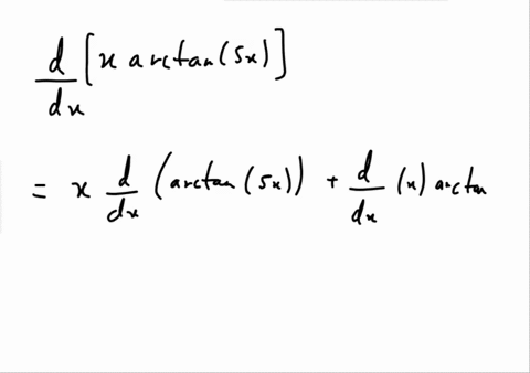 differentiate-y-xarctan5x