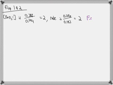 the-reaction-between-bromate-and-bromide-in-an-acid-solution-is-represented-by-the-equation-bro-aq-sbr-aq-6htaq-products-a-set-of-experiments-were-performed-and-the-results-are-summarized-in-02218
