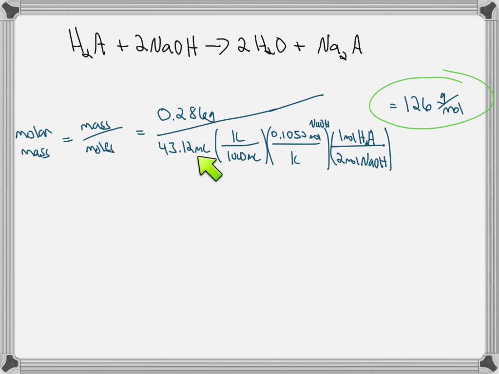 SOLVED During a titration of an unknown diprotic acid with the generic