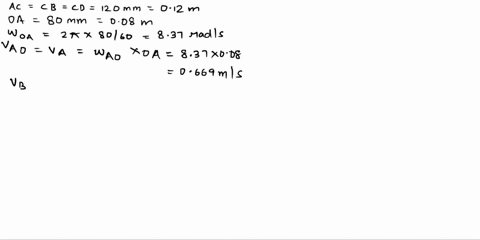 roll-80-4the-dimensions-of-the-various-links-of-a-mechanism-shown-below-are-as-follows-oa80mmaccbcd120mm-if-the-crank-oa-rotates-at-roll-rpmin-the-anticlockwise-directionfindfor-the-given-co-54603