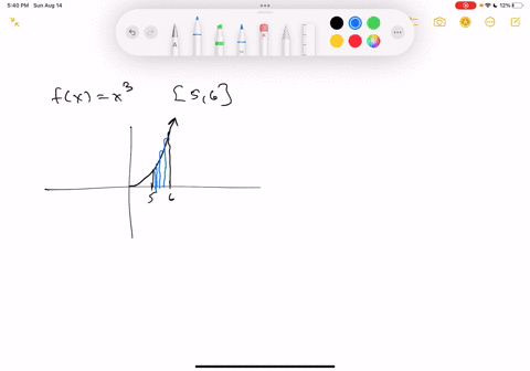 let-fx-x3-and-compute-the-riemann-sum-of-f-over-the-interval-5-6-choosing-the-representative-points-to-be-the-right-endpoints-of-the-subintervals-and-using-the-following-number-of-subinterva-80447