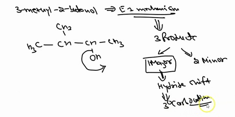 acid-catalyzed-dehydration-of-secondary-and-tertiary-alcohols-proceeds-through-an-e1-mechanism-the-first-step-is-the-protonation-of-the-alcohol-oxygen-to-form-an-oxonium-ion-dehydration-of-3-61013