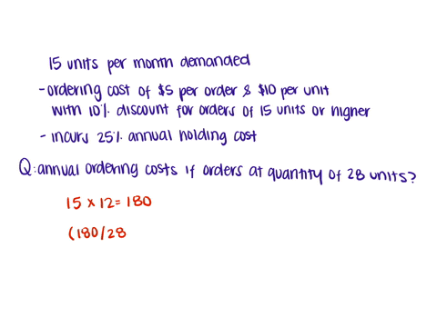 firm-as-demand-for-a-product-is-15-units-per-month-its-supplier-charges-an-ordering-cost-of-5-per-order-and-10-per-unit-with-a-10-discount-for-orders-of-15-units-or-higher-firm-a-incurs-a-25-34201