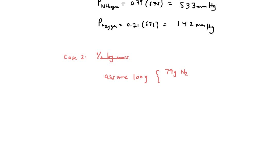 Solved: If A Scuba Tank At 675 Mmhg Is Made Up Of A Mixture Of 79.0% 