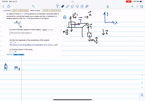 03-points-details-previous-answers-serpops-028wi-my-notes-practice-another-an-object-of-mass-m1-450-kg-placed-on-a-frictionless-horizontal-table-is-connected-to-a-string-that-passes-over-a-p-09778