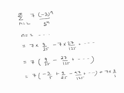 use-the-formula-for-the-sum-of-a-geometric-series-to-find-the-sum-use-symbolic-notation-and-fractions-where-needed-enter-dne-if-the-series-diverges-7-3-5-12-32916