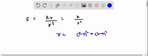 the-force-exerted-by-an-electric-charge-at-the-origin-on-a-charged-particle-at-a-point-x-y-z-with-position-vector-r-x-y-z-is-fr-krr3-where-k-is-a-constant-find-the-work-done-as-the-particle-32388