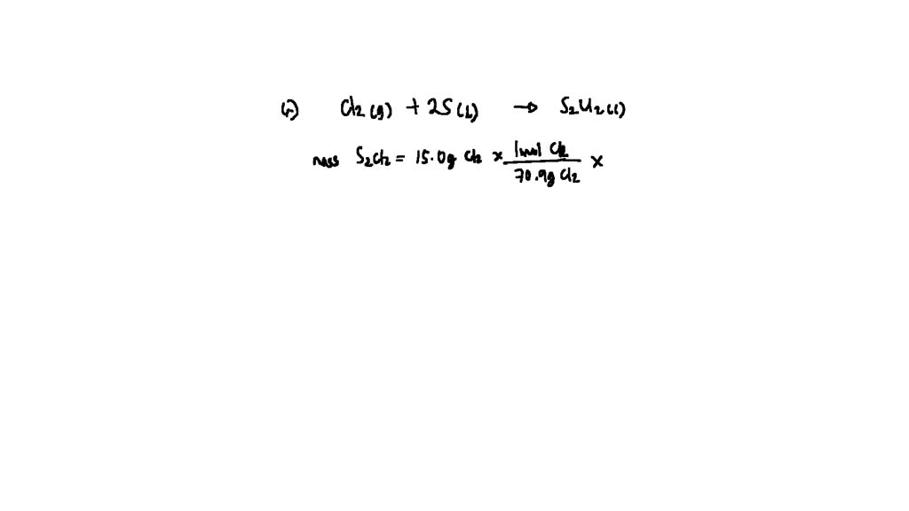 12. Sulfur dioxide reacts with chlorine to produce thionyl chloride