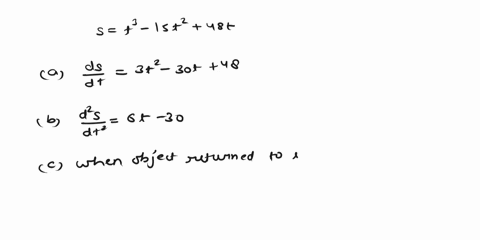 an-object-position-is-described-by-the-following-polynomial-for-0-to-20-seconds-8-3-15t2-48t-where-is-in-meters-is-in-seconds_-and-positive-is-forward-determine-the-object-velocity-as-fuucti-85115