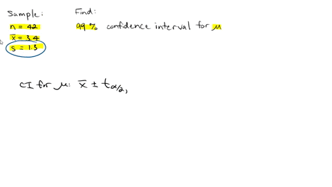 a-sample-of-42-statistics-students-spent-an-average-0f-34-hours-per-week-on-homework-with-standard-deviation-of-13-hours-construct-a-99-confidence-interval-t0-estimate-the-average-number-ofh-91414