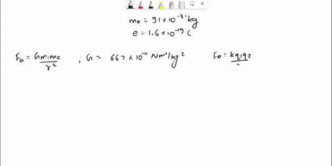 the-mass-of-an-electron-is-91091031-kg-and-the-magnitude-of-the-charge-of-an-electron-is-16021019-c-what-is-the-ratio-of-the-gravitational-force-to-the-electrostatic-force-between-two-electr-47142