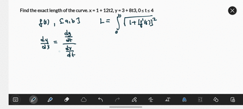 find-the-exact-length-of-the-curve-x-1-12t2-y-3-8t3-0-t-4-54027