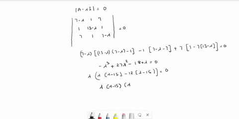 the-eigenvalues-of-the-coefficient-matrix-can-be-found-by-inspection-or-factoring-apply-the-eigenvalue-melhod-to-find-a-general-solution-of-the-system-x17x2-7x3x2x1-13x2-x3x3-7x1-x2-7x3-what-73888