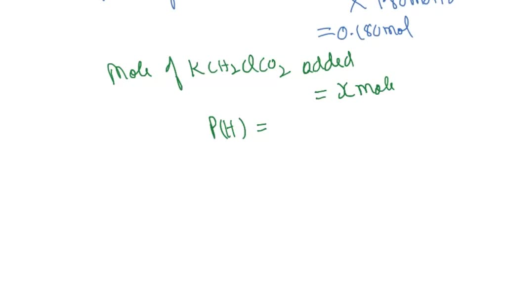 SOLVED chemistry graduate student is given 125 mL of 0.80 M chlorous