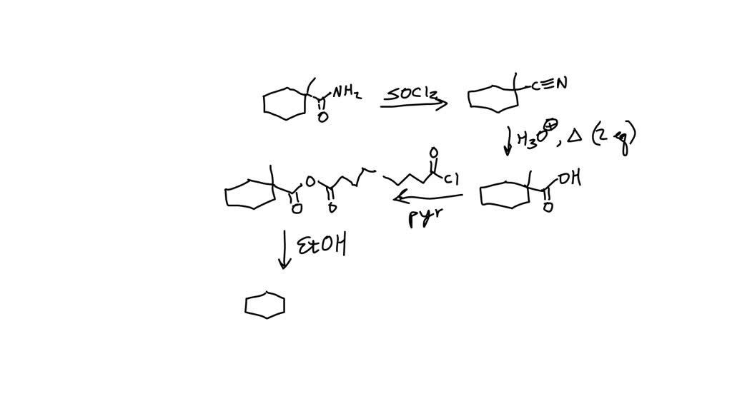 SOLVED: 8. (2 points) (A) Predict the product at each step of the ...