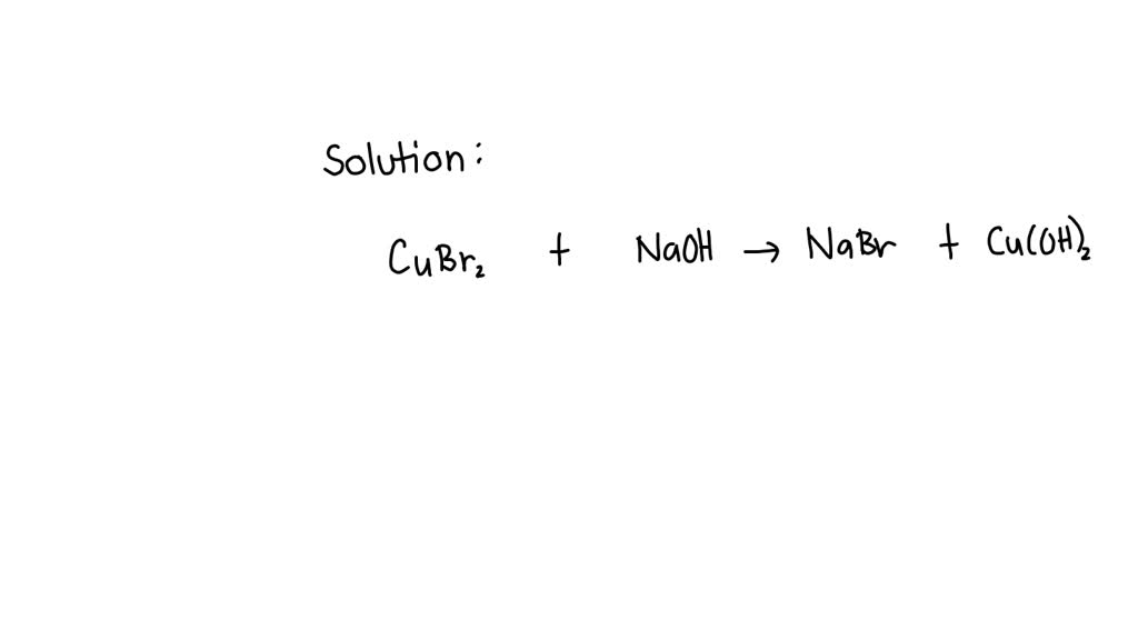 SOLVED Write a balanced equation for the doublereplacement