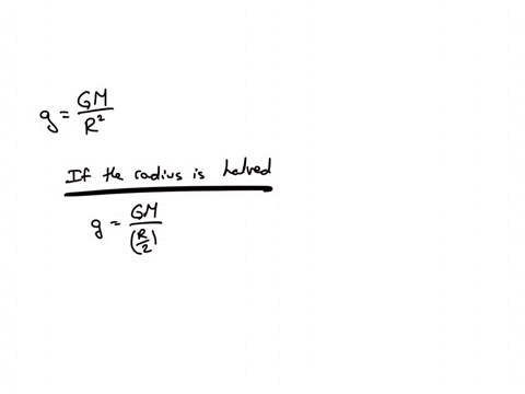if-the-mass-of-the-earth-stayed-the-same-but-the-radius-of-the-earth-was-suddenly-cut-in-half-the-force-due-to-gravity-at-the-surface-would-become-a-2-times-what-it-is-now-b-14-times-what-it-is-now-c-