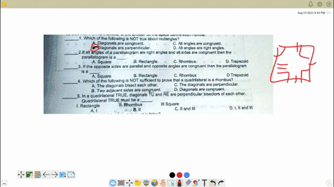 1-which-of-the-following-is-not-true-about-rectangles-diagonals-are-congruent-c-all-angles-are-congruent-b-diagonals-are-perpendicular-d-all-angles-are-right-angles-2if-all-angles-of-a-paral-79057