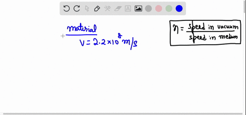 the-speed-of-light-in-a-certain-material-is-measured-to-be-22-x-108-ms-what-is-the-index-of-refraction-of-this-material-c-30-x-108-ms-34821