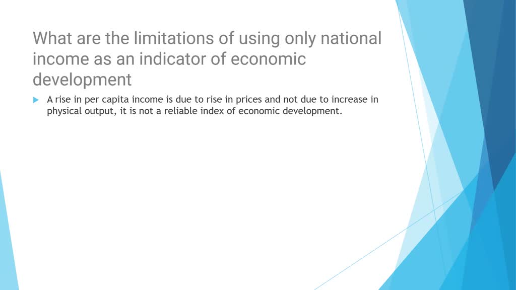 SOLVED What are the limitations of using only national as an