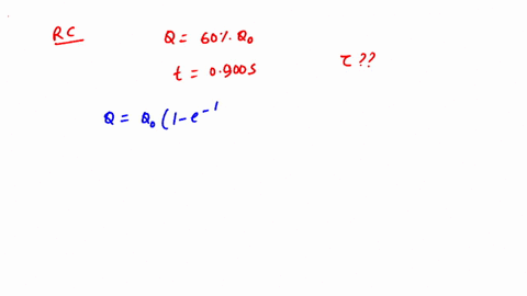 a-capacitor-in-an-r-c-circuit-is-charged-to-600-of-its-maximum-value-in-0900-s-what-is-the-time-cons-30016