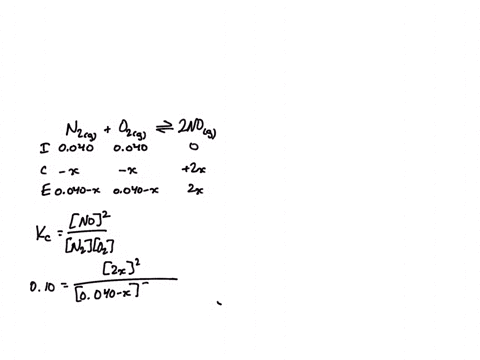 consider-the-reaction-n2g-o2g-2no-kc-010at-2000c-starting-with-initial-concentrations-of-0040-moll-of-o2-calculate-the-equilibrium-concentration-of-no-please-show-step-by-step-once-getting-t-45802