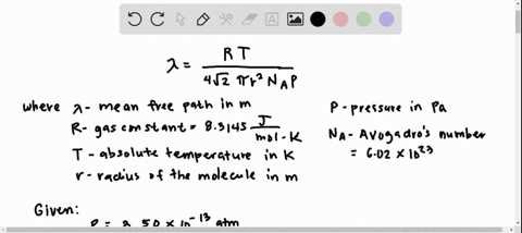 calculate-the-mean-free-path-of-air-molecules-at-350-times-10-13-atm-and-300-k-this-pressure-is-readily-attainable-in-the-laboratory-see-exercise-1823-as-in-example-188-model-the-air-molecules-as-sp-2
