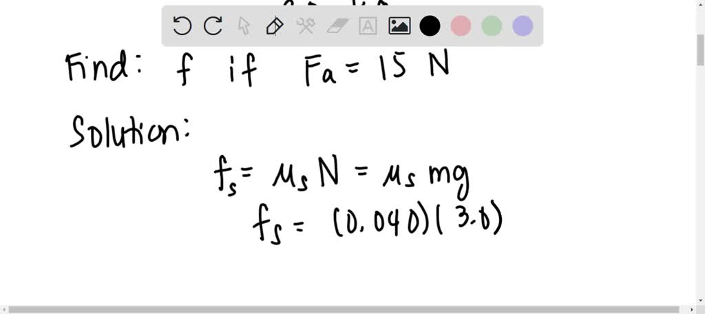 SOLVED: The coefficients of static and kinetic friction between a 3.0 ...