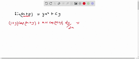 solve-for-dydx-sinxyya2cy