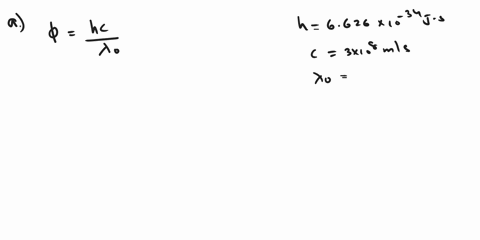 the-cutoff-or-threshold-wavelength-for-a-metal-is-found-to-be-263-nm-a-calculate-the-work-function-for-this-metal-ev-b-the-metal-is-illuminated-by-light-of-wavelength-238-nm-calculate-the-ma-65829