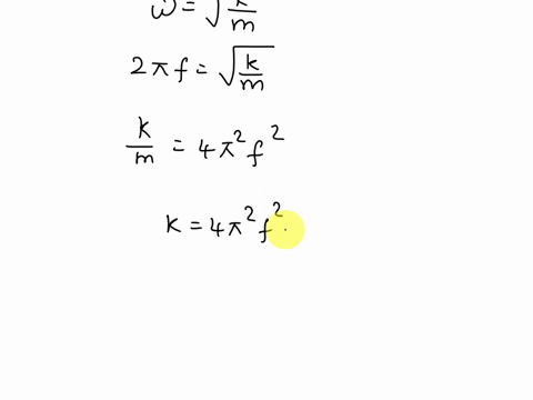 8-problem-9-a-mass-m-085-kg-is-at-the-end-of-a-horizontal-spring-on-rictionless-horizontal-surface_-the-mass-is-oscillating-with-an-amplitude-a-95-cm-and-frequency-f-105-hz-20-part-write-an-25362