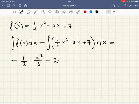 find-the-most-general-antiderivative-of-the-function-check-your-answer-by-differentiation-use-c-for-the-constant-of-the-antiderivative-fx-12x2-2x-7-99752
